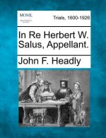In Re Herbert W. Salus, Appellant.