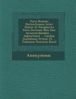 Juris Romani Distinctionem Inter Dotem Et Parapherna Foris Germani Non Esse Accommodandam ... Submittunt ... Carolus Guilielmus G Rtner Et ... Johanne