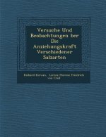 Versuche Und Beobachtungen Ber Die Anziehungskraft Verschiedener Salzarten