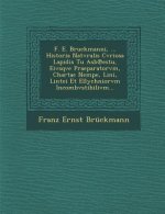 F. E. Bruckmanni, ... Historia Natvralis Cvriosa Lapidis Tu Asb℗estu, Eivsqve Praeparatorvm, Chartae Nempe, Lini, Lintei Et Ellychniorvm Incombv