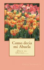Como decía mi Abuela: Dice el dicho........