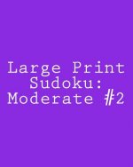 Large Print Sudoku: Moderate #2: Fun and Logical Sudoku