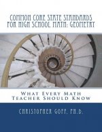 Common Core State Standards for High School Math: Geometry: What Every Math Teacher Should Know