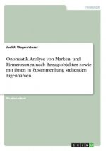 Onomastik. Analyse von Marken- und Firmennamen nach Bezugsobjekten sowie mit ihnen in Zusammenhang stehenden Eigennamen