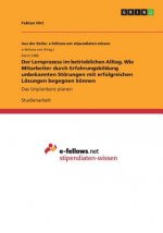 Der Lernprozess im betrieblichen Alltag. Wie Mitarbeiter durch Erfahrungsbildung unbekannten Störungen mit erfolgreichen Lösungen begegnen können