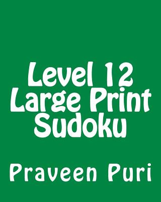 Level 12 Large Print Sudoku: 80 Easy to Read, Large Print Sudoku Puzzles