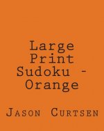 Large Print Sudoku - Orange: Fun, Large Print Sudoku Puzzles