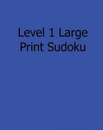 Level 1 Large Print Sudoku: Fun, Large Print Sudoku Puzzles