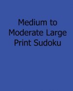 Medium to Moderate Large Print Sudoku: Fun, Large Print Sudoku Puzzles
