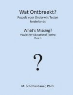 Wat Ontbreekt? Puzzels voor Onderwijs Testen: Nederlands