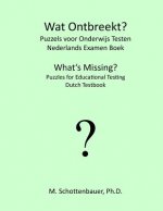 Wat Ontbreekt? Puzzels voor Onderwijs Testen: Nederlands Examen Boek