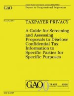 Taxpayer Privacy: A Guide for Screening and Assessing Proposals to Disclose Confidential Tax Information to Specific Parties for Specifi