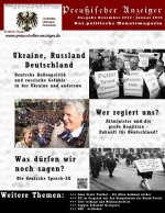 Preussischer Anzeiger: Das politische Monatsmagazin - Ausgabe Dezember 2013 / Januar 2014