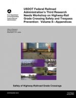 USDOT Federal Railroad Administration's Third Research Needs Workshop on Highway-Rail Grade Crossing Safety and Trespass Prevention: Volume II?Appendi