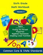 Sixth Grade Math Volume 4: Finding the Percent, Proportion, Algebraic Expressions, Graphing Linear Functions