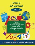 Third Grade Math Volume 5: Subject Verb Agreement, Plural Nouns, Suffixes and Spelling, Fluency
