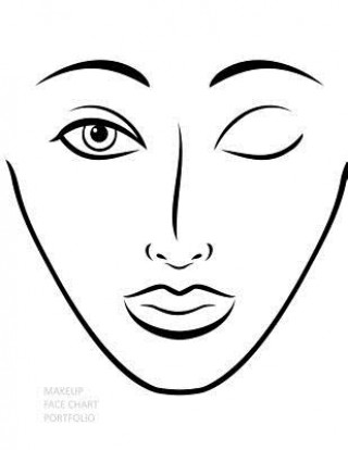 Makeup Face Chart Portfolio: Extra Large Face Chart