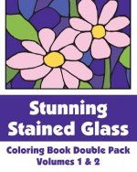 Stunning Stained Glass Coloring Book Double Pack (Volumes 1 & 2)