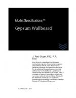 Model Specifications: Gypsum Wallboard