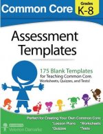 Common Core Assessment Templates: Black and White Print Version