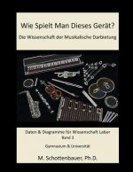 Wie Spielt Man Dieses Gerät? Die Wissenschaft der Musikalische Darbietung Band 3: Daten & Diagramme für Wissenschaft Labor