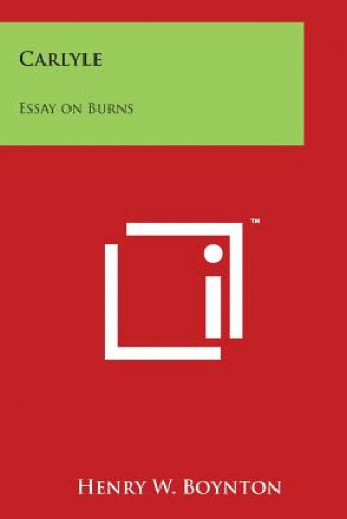 Carlyle: Essay on Burns