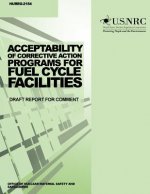 Acceptability of Corrective Action Programs for Fuel Cycle Facilities: Draft Report for Comments