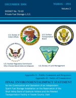 Final Environmental Impact Statement for the Construction and Operation of an Independent Spent Fuel Storage Installation on the Reservation of the Sk