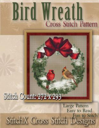 Bird Wreath Cross Stitch Pattern