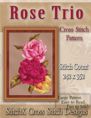 Rose Trio Cross Stitch Pattern