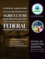 National Association of State Departments of Agriculture Research Foundation Needs to Comply With Certain Federal Requirements and EPA Award Condition