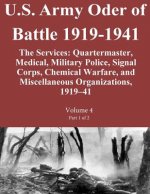 U.S. Army Oder of Battle 1919-1941 The Services: Quartermaster, Medical, Military Police, Signal Corps, Chemical Warfare, and Miscellaneous Organizati