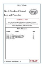 North Carolina Criminal Law and Procedure-Pamphlet 24