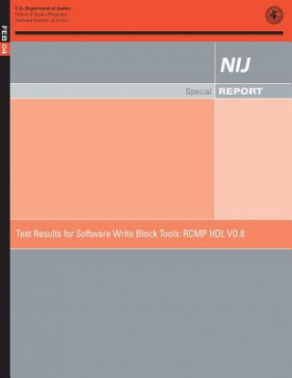 Test Results for Software Write Block Tools: Rcmp Hdl Vo.8