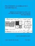 Polinomios Algebraicos y Geometricos (Productos Notables Planos y Factorizacion): Productos Notables en el Plano y sus factorizaciones con la Ecuacion