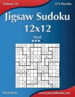 Jigsaw Sudoku 12x12 - Hard - Volume 18 - 276 Puzzles