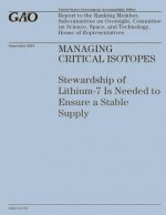 Managing Critical Isotopes: Stewardship of Lithium-7 Is Needed to Ensure a Stable Supply