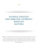 National Strategy for Combating Antibiotic-Resistant Bacteria