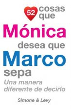 52 Cosas Que Mónica Desea Que Marco Sepa: Una Manera Diferente de Decirlo