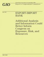 Export-Import Bank: Additional Analysis and Information Could Better Inform Congress on Exposure, Risk, and Resources