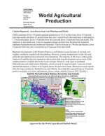 World Agricultural Production: Canada Rapeseed: Area Down from Late Planting and Floods
