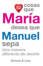 52 Cosas Que María Desea Que Manuel Sepa: Una Manera Diferente de Decirlo