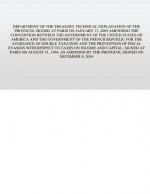 Department of the Treasury Technical Explanation of the Protocol Signed at Paris on January 13, 2009: Amending the Convention Between the Government o