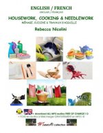 English / French: Housework, Cooking & Needlework: Black & white version