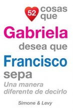 52 Cosas Que Gabriela Desea Que Francisco Sepa: Una Manera Diferente de Decirlo