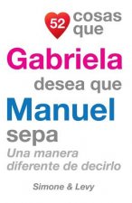 52 Cosas Que Gabriela Desea Que Manuel Sepa: Una Manera Diferente de Decirlo