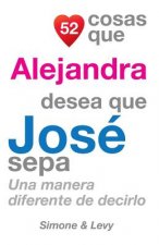 52 Cosas Que Alejandra Desea Que José Sepa: Una Manera Diferente de Decirlo