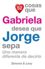 52 Cosas Que Gabriela Desea Que Jorge Sepa: Una Manera Diferente de Decirlo