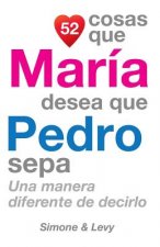 52 Cosas Que María Desea Que Pedro Sepa: Una Manera Diferente de Decirlo