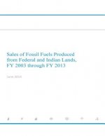 Sales of Fossil Fuels Produced from Federal and Indian Lands FY 2003 through FY 2013